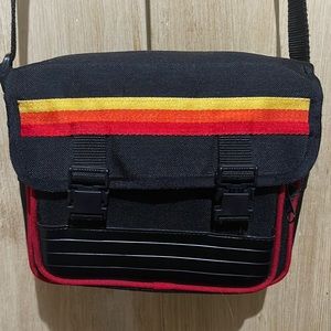 Padded Camera Bag with strap Rainbow Striped